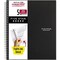 Spiral Notebook 5-Subject Wide Ruled Paper Fights Ink Bleed Water-Resistant Cover 8" x 10-1/2" 200 Sheets Black